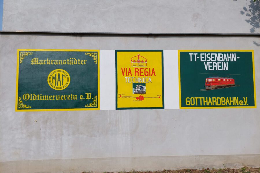 Via Regia Technica - Classic am 15.05.22 - gestaltete Giebelwand